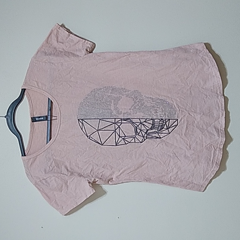 Venti6 Skull Short Sleeve Top